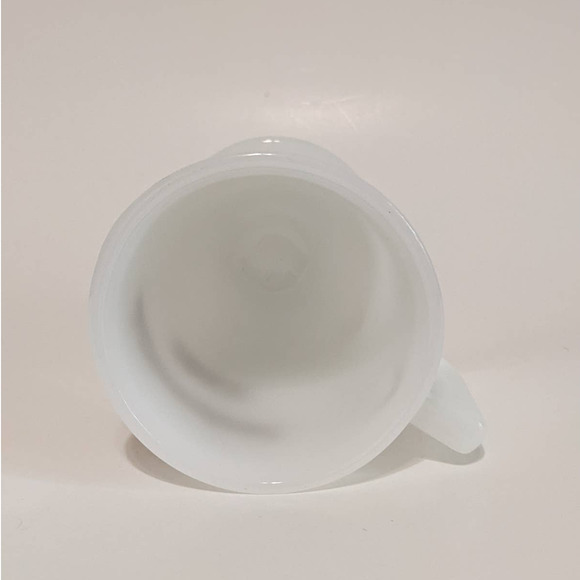 Vintage Disneyland Mug "JOHN" Gold Lettering Milk Glass Pedestal Mug Mid Century - Picture 7 of 10